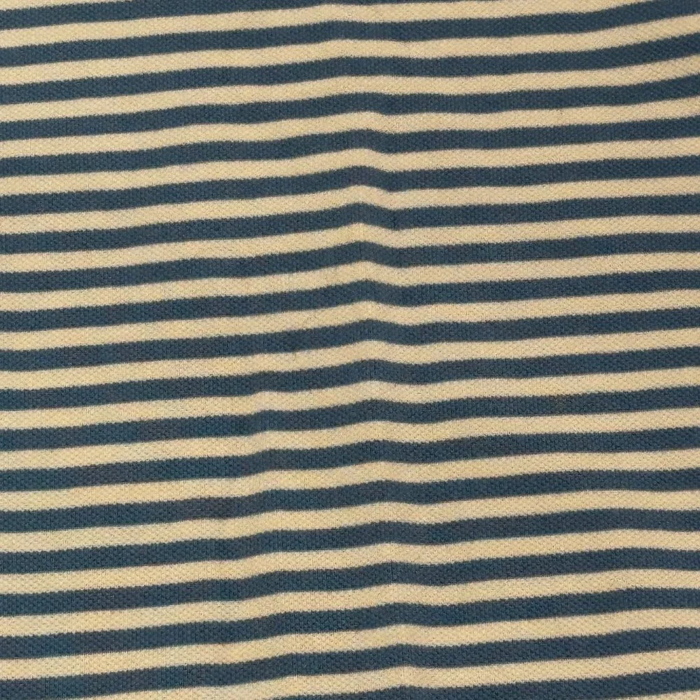 POLO Ralph Lauren Blue & White Striped Piqué Golf Shirt | Size XL